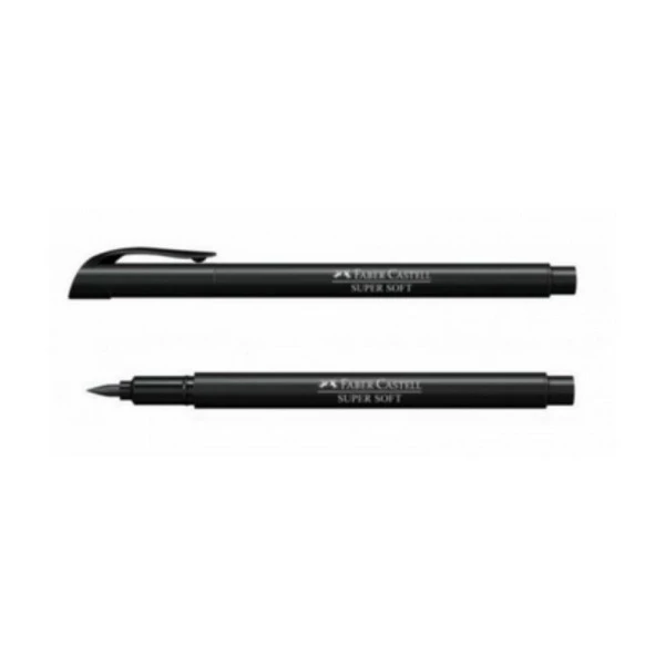Caneta Brush Pen Faber Castell Super Soft Preto