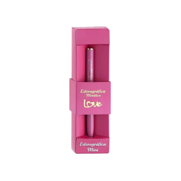 Caneta Esferográfica Metálica Love Mini Pink Molin