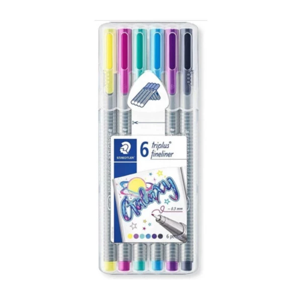 Caneta Fine Line Galaxy 0.3 Staedtler c/ 6 un