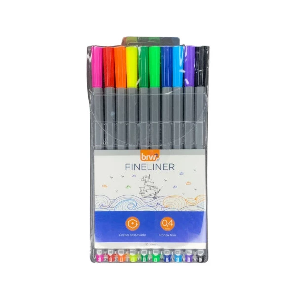 Caneta Fineliner 0.4mm BRW C/10 un