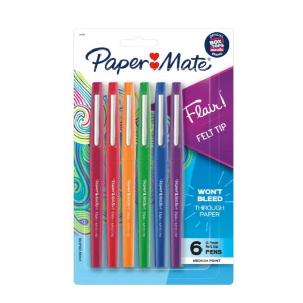 Caneta Flair Candy Pop PaperMate Blister c/ 6 cores