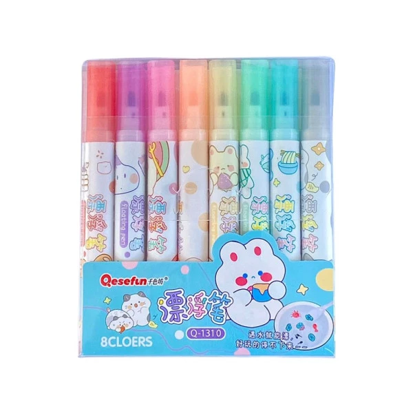 Caneta Flutuante Mágica Kawaii 8 Cores