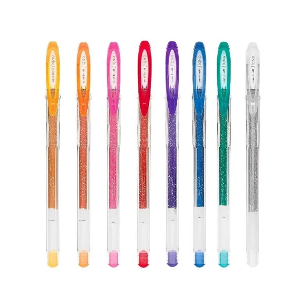 Caneta Gel Com Glitter Signo Uni-ball Sparkling 0.7mm