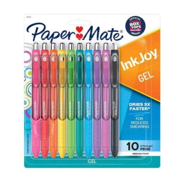 Caneta Gel InkJoy PaperMate Blister c/ 10 cores