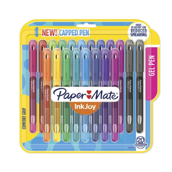 Caneta Gel InkJoy PaperMate Blister c/ 20 un