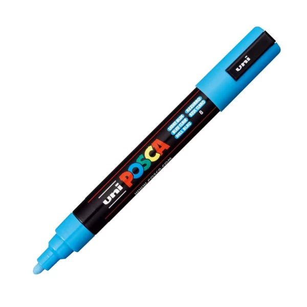 Caneta Posca PC-5M Azul Claro 8