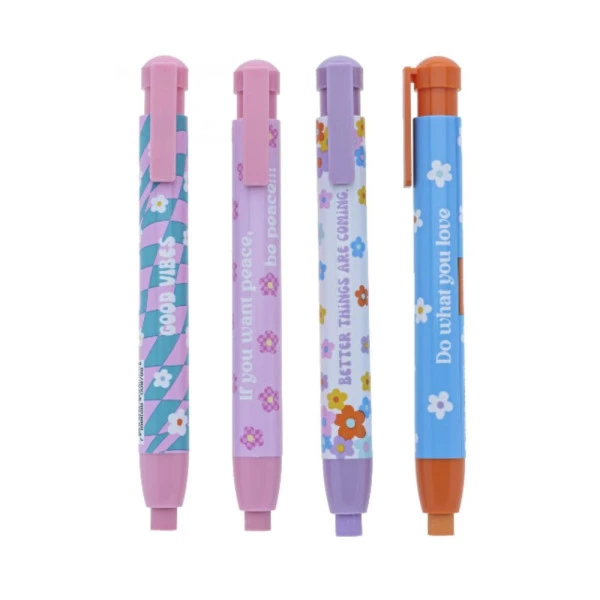 Caneta Borracha Retrátil Love Daisy Molin 
