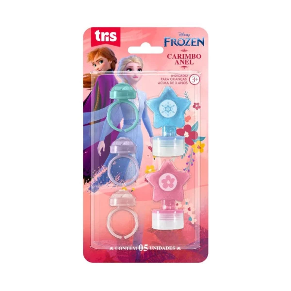 Carimbo Autotintado Anel Decorado Frozen Disney 5Un Tris
