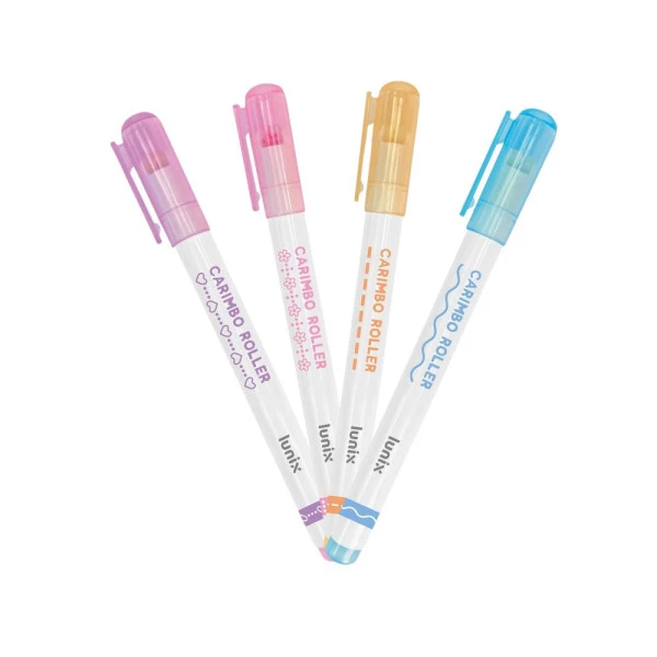Carimbo Roller Tilibra Kit Com 4 Cores