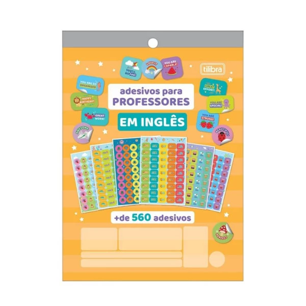 Cartela De Adesivos Decorados P/ Professores De Inglês