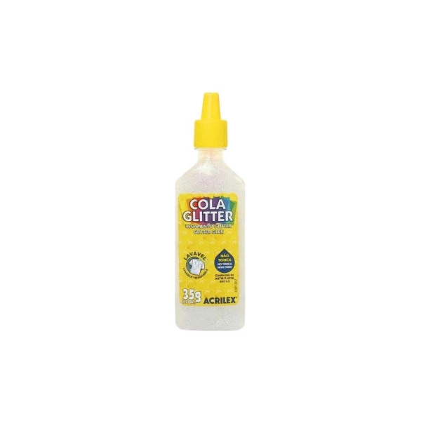 Cola Com Glitter Acrilex 23g Cristal