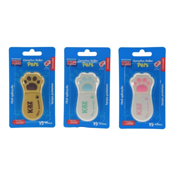 Corretivo Escolar Em Fita Pets Kaz