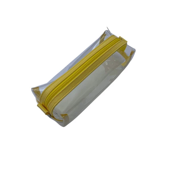 Estojo Bau Cristal Transparente Amarelo Fizz