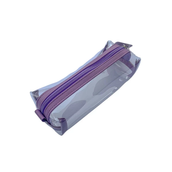 Estojo Bau Cristal Transparente Roxo Fizz
