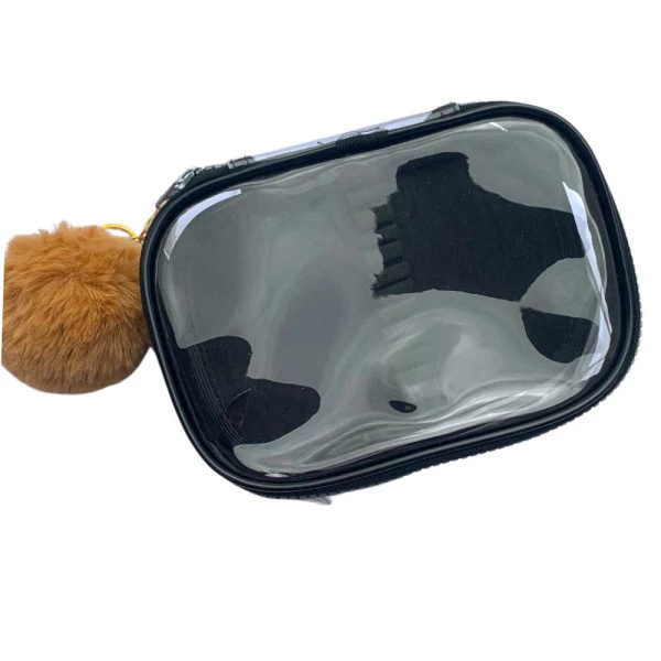 Estojo Box Preto Transparente Cristal Com Aba Fizz