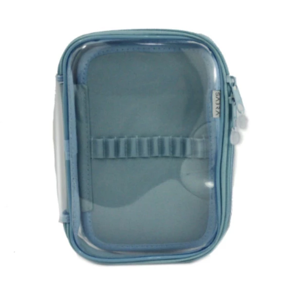 Estojo Box Sabra 100 Pens Cristal Azul Bebê