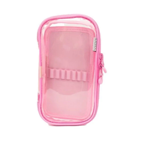 Estojo Box Sabra Cristal Rosa Bebê 50 Pens