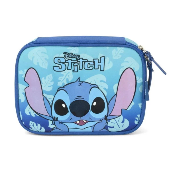 Estojo Box Stitch Disney Azul Luxcel