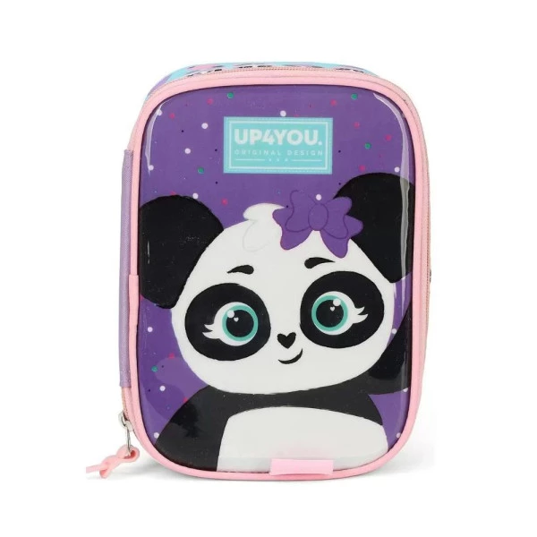 Estojo Box Up4You Panda Lilás