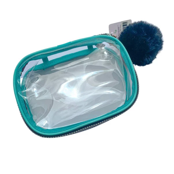 Estojo Box Verde Pastel Transparente Cristal Sem Aba Fizz