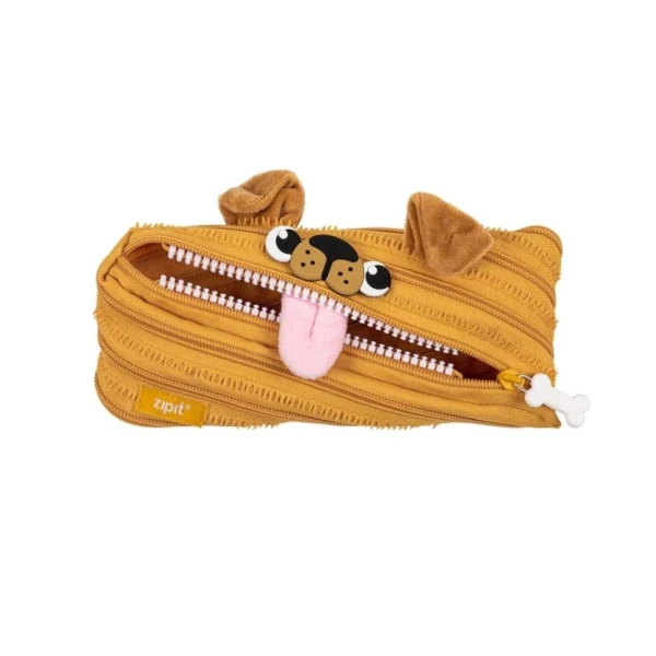 Estojo Escolar Zipit Animal Monster Cachorro Caramelo