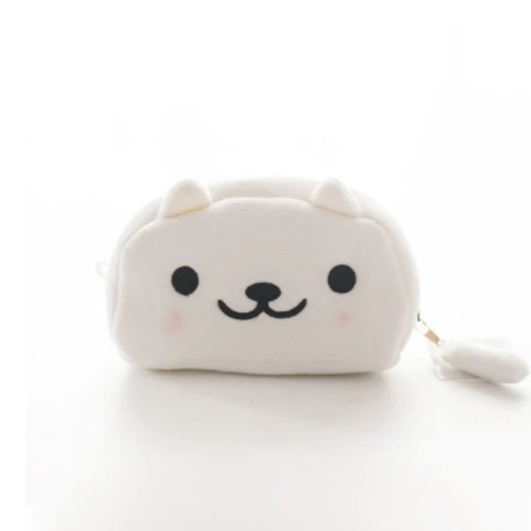 Estojo de Gato Pelúcia Branco