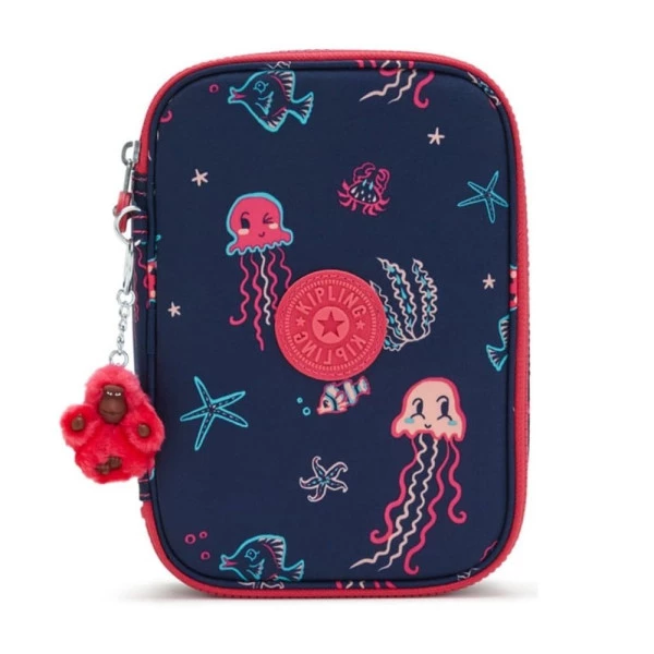 Estojo Kipling 100 Pens Estampado Sea Island