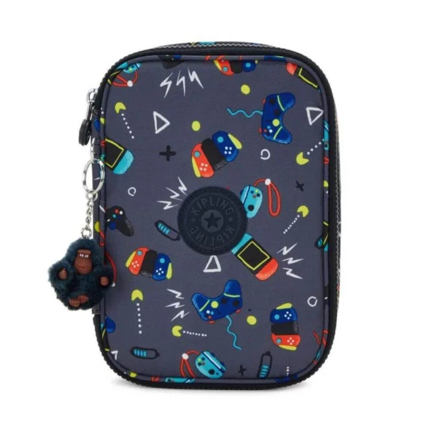 Estojo Kipling 100 Pens Gaming Grey