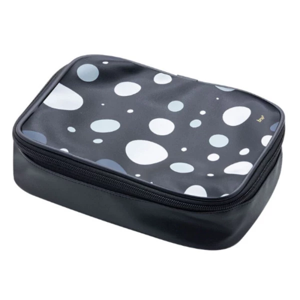 Estojo Necessaire Box Pompom Bolinhas BRW