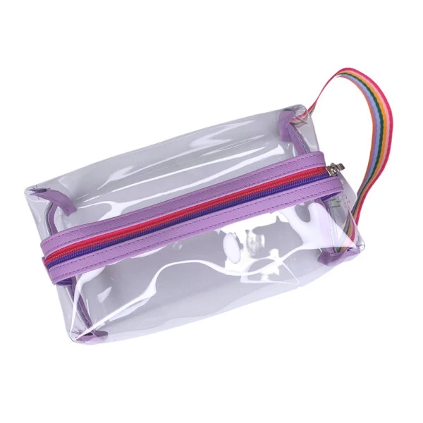 Estojo Lilas e Rosa Candy Colors Bauzão com Alça Fizz