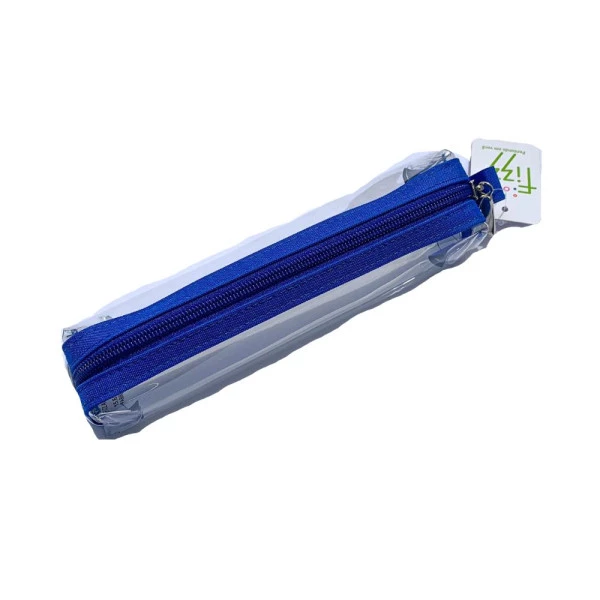 Estojo Tubinho Cristal Transparente Azul Fizz