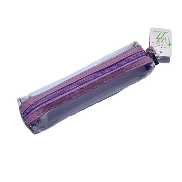 Estojo Tubinho Cristal Transparente Roxo Fizz