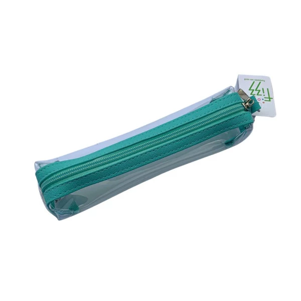 Estojo Tubinho Cristal Transparente Verde Pastel Fizz