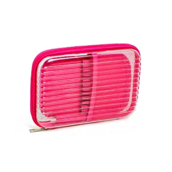 Estojo Box Rosa Juvenil Travel KIT