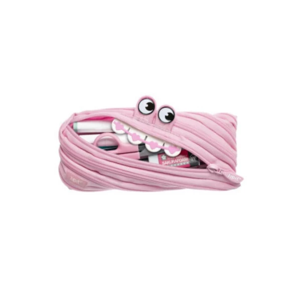 Estojo Escolar Zipit Gorge Monster Rosa