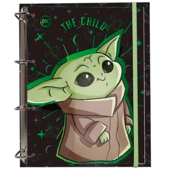 Fichário Caderno Argolado Universitário Mandalorian Star Wars