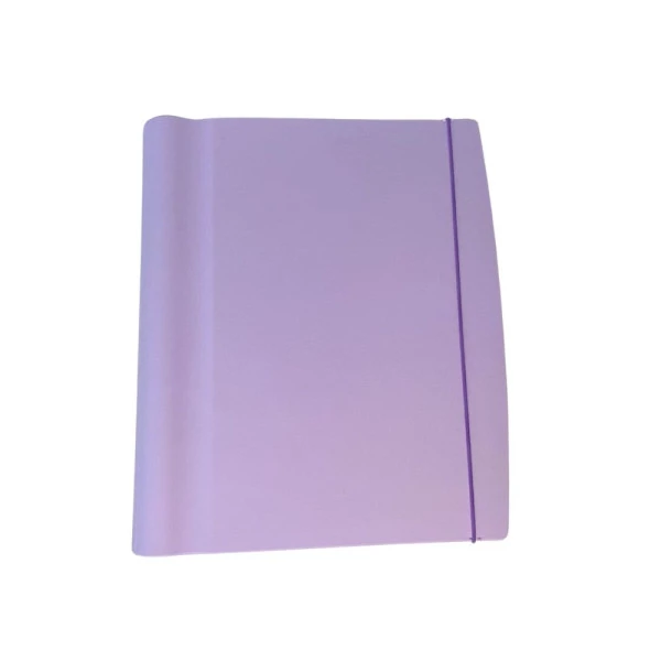 Fichário Lilás Pastel c/ 4 argolas e 1 estojo