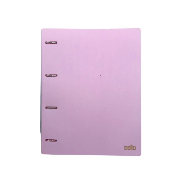 Fichário Rosa Pastel Dello PP Serena