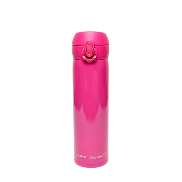 Garrafa Térmica Pink Vibes LeoArte 340ml