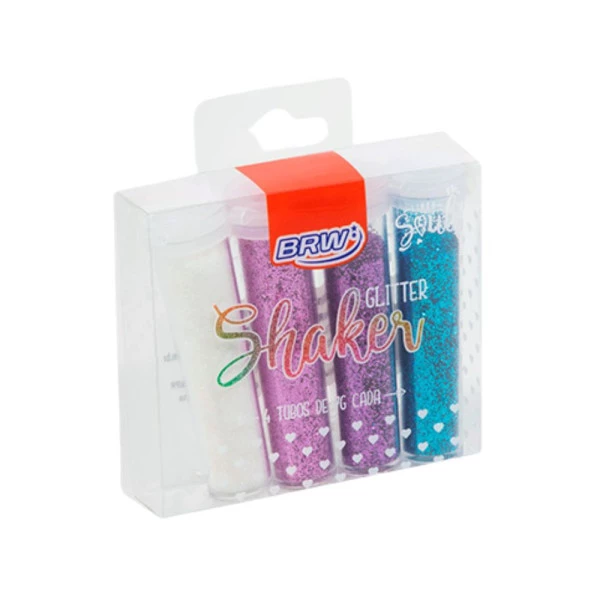 Glitter shaker colors 7g - blister c/ 4 cores