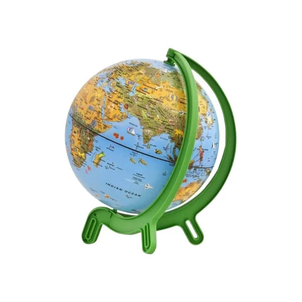 Globo Terrestre Decoratio Mini Giacomino Arca 16 Cm Verde