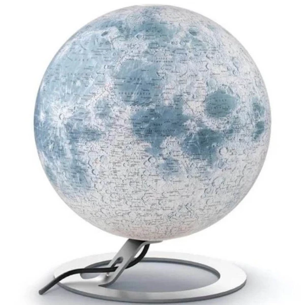 Globo Terrestre Decorativo Iluminado Lua 30cm