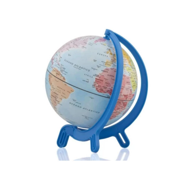 Globo Terrestre Decorativo Mini Giacomino Político 16cm Azul
