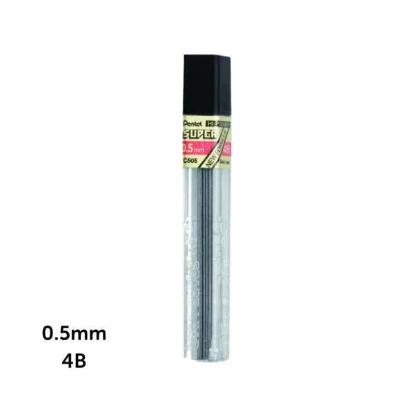 Grafite Para Lapiseira Pentel 0.5mm 4B