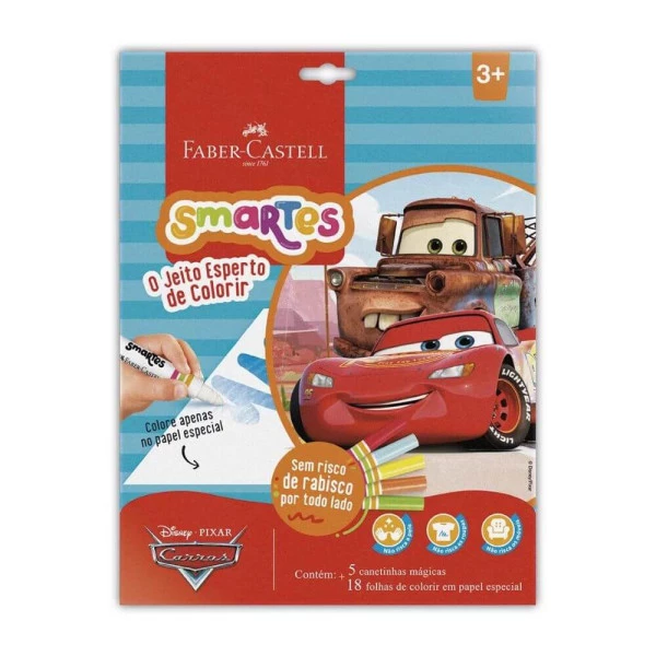 Kit De Colorir Carros Smartes Faber-Castell