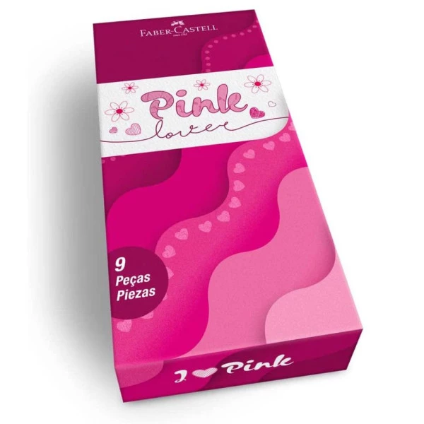 Kit Papelaria Pink Faber-Castell