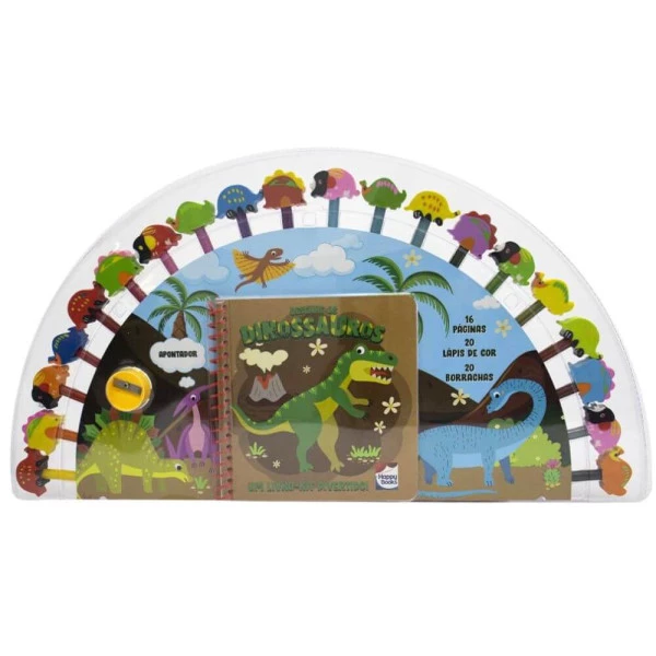 Kit Pintura Happy Books Desenhe Os Dinossauros
