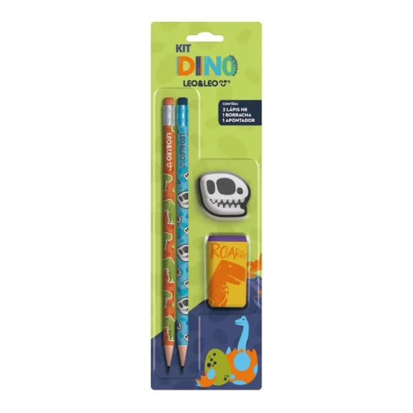 Kit Dinossauro Leo&Leo 4 Peças