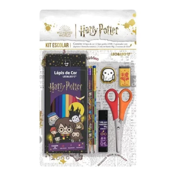 Kit Escolar Harry Potter 12 Peças Leo&Leo