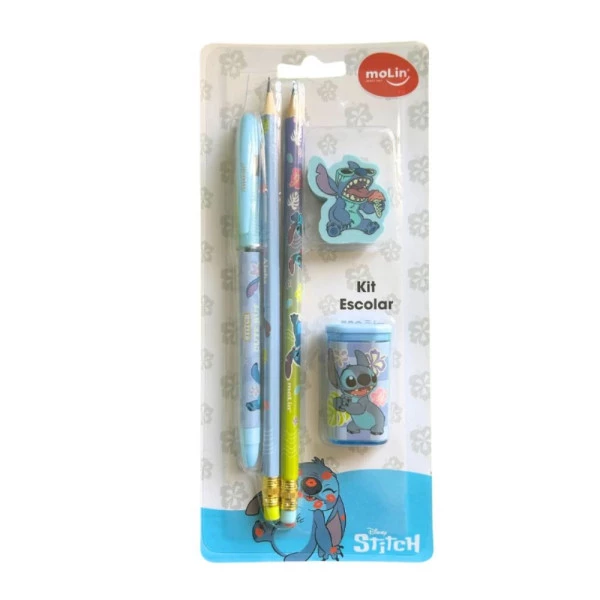 Kit Escolar Stitch Molin C/ 5un